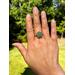 Green Aventurine Flower Copper Wire Ring by Rock My Zen